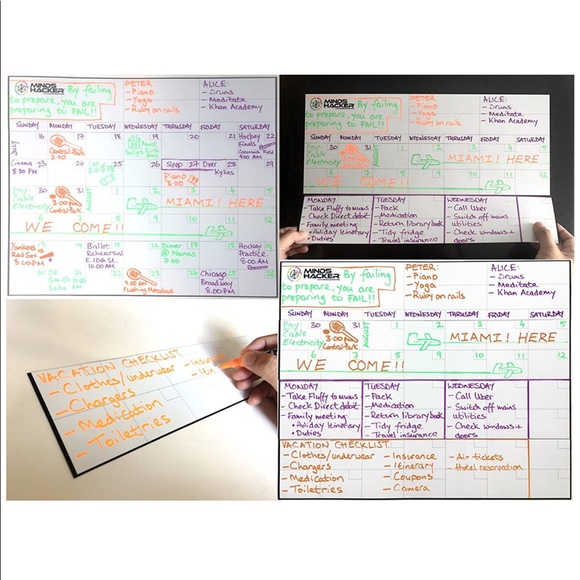 NWT magnetic dry erase monthly planner - Picture 9 of 14